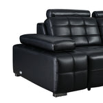 Load image into Gallery viewer, Luxury Sofa Black Genuine Leather Electric Power Recliner with Smart Voice Control for Ultimate Comfort

