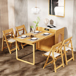 Load image into Gallery viewer, 73&#39;&#39; Murphy Fold-Out Dining Table with Sintered Stone Top | Space-Saving
