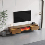 Load image into Gallery viewer, Electric Fireplace TV Stand Flame Effect with 3 Color LED Lights for 65 to 75 inches TVs
