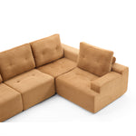 Load image into Gallery viewer, 124.8&quot; Modular Compressed Sofa Lightweight Corduroy Sectional Easy to Move for Multi-scene Use
