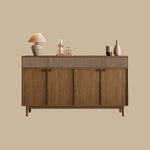 Load image into Gallery viewer, 59'' Modern Wooden Sideboard with Fluted Detail Minimalist Storage Cabinet
