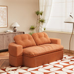 Load image into Gallery viewer, 78.7&quot; Compressed Loveseat Sofa Wrinkle-resistant Corduroy Lightweight Double Seat for Multi-scene Use
