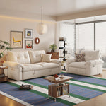 Load image into Gallery viewer, Modern Convertible Sofa Bed Tufted Fabric Sleeper Sofa Space Saving Pull Out Couch  Description
