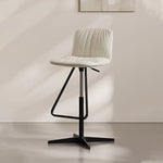 Load image into Gallery viewer, Modern Adjustable Swivel Bar Stool PU Leather Seat Height Adjustable Counter Stool with Metal Base 1 Piece
