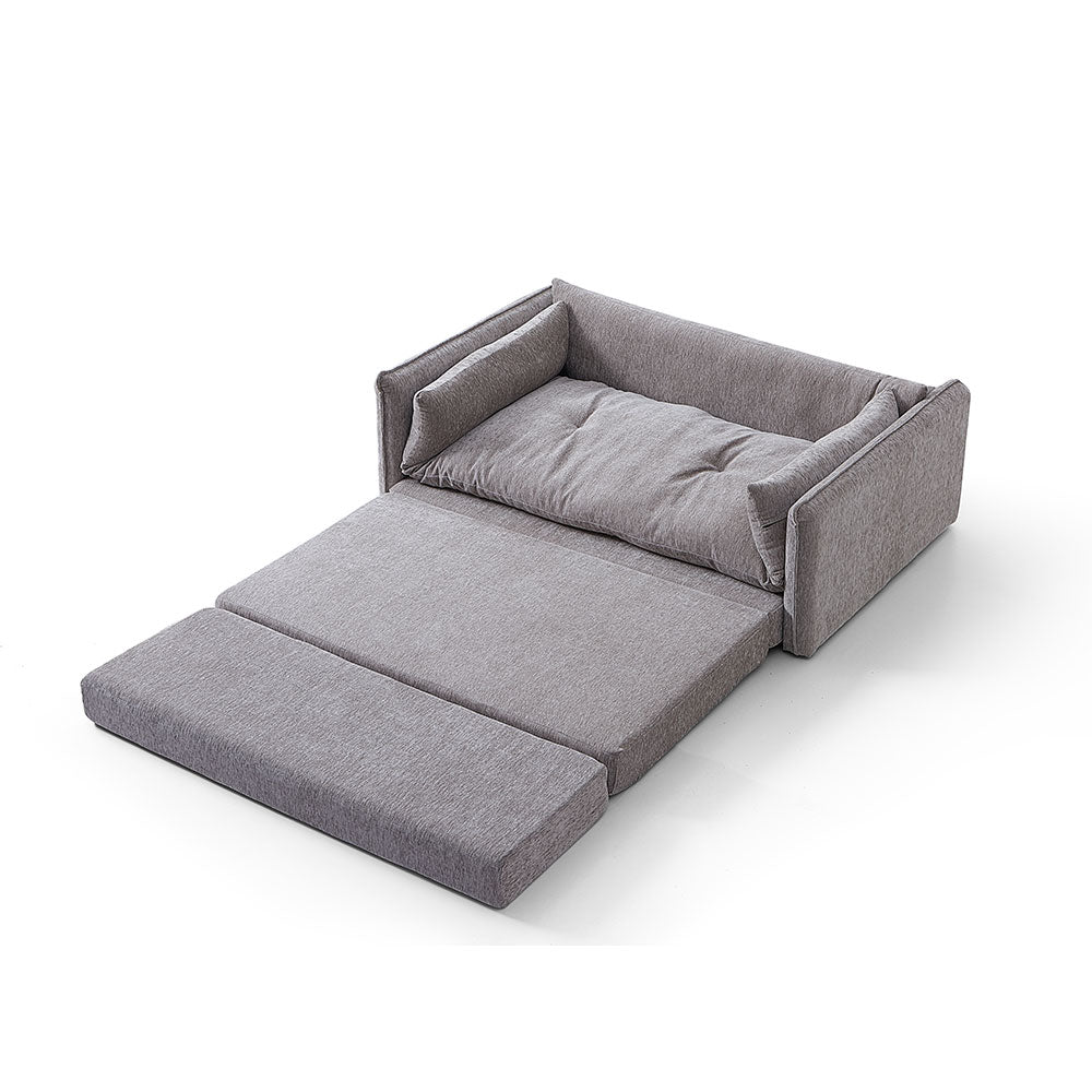 66'' Convertible Folding Sofa Chair One-Click Bed Soft Sponge Padding Modern Minimalist Style