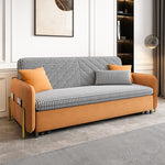 Load image into Gallery viewer, Sofa Bed Solid Wood Metal Frame Velvet Fabric Modern Convertible

