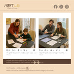 Load image into Gallery viewer, Modern Dining Table Sintered Stone Matte Black Surface
