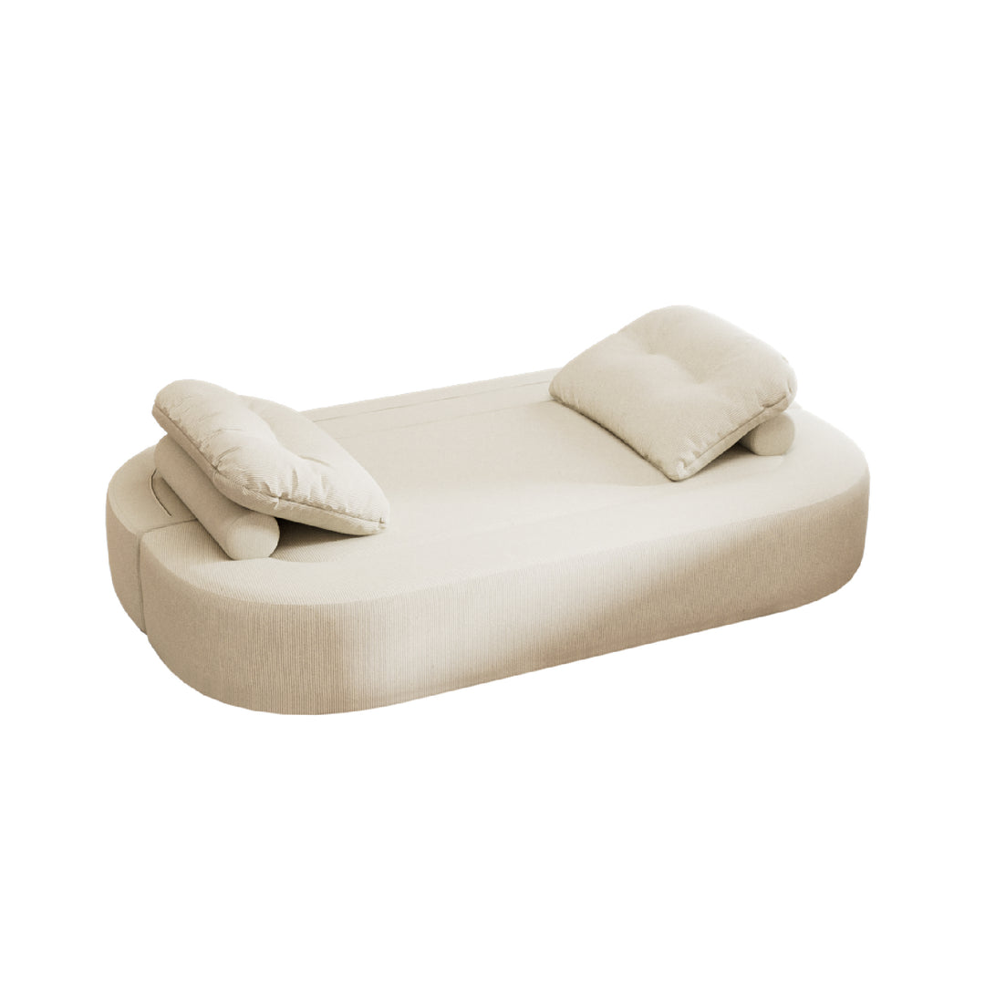78.7" Compressed Loveseat Sofa Wrinkle-resistant Corduroy Lightweight Double Seat for Multi-scene Use
