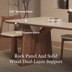 Load image into Gallery viewer, Modern Rectangular Dining Table with Sintered Stone Top
