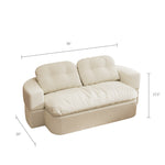 Load image into Gallery viewer, 78.7&quot; Compressed Loveseat Sofa Wrinkle-resistant Corduroy Lightweight Double Seat for Multi-scene Use
