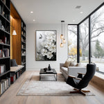 Load image into Gallery viewer, Dancing White Butterflies Among the Blossoms Handcrafted Painting Wall Decor
