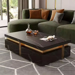 Load image into Gallery viewer, Modern 51" Square Coffee Table Luxury Finish for Contemporary Living Rooms
