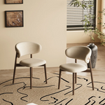 Load image into Gallery viewer, 2PCS Dining Chair Modern Ash Wood Frame Curved Backrest
