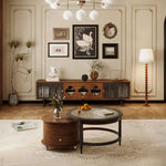 Load image into Gallery viewer, Vintage Walnut Living Room Set Nesting Coffee Table Mid-Century TV Stand
