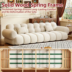 Load image into Gallery viewer, Modern Bubble Cushion Velvet Sofa Bed Convertible Deep Seat Sleeper
