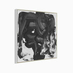 Load image into Gallery viewer, Handmade Abstract Wall Art – Black and White Textured Modern Painting
