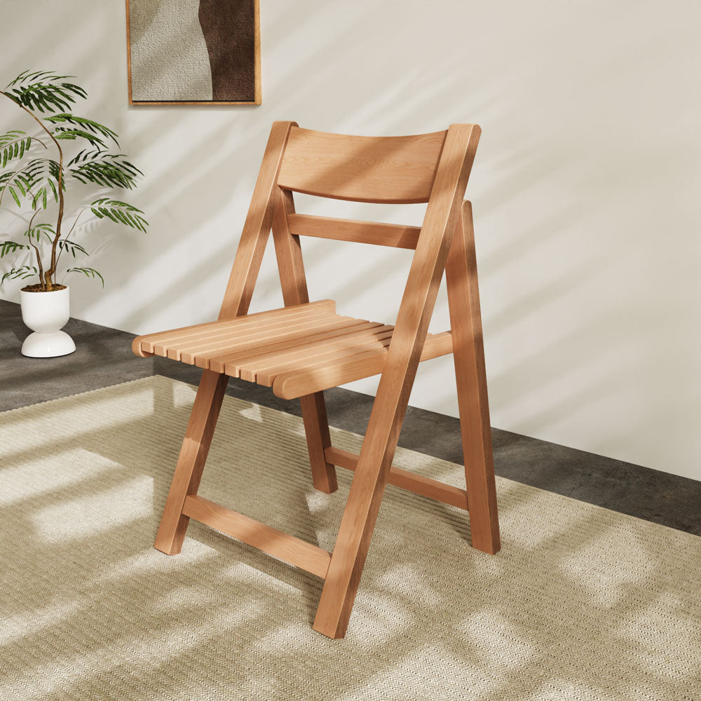 4PCS Solid Wood Folding Dining Chair Modern Minimalist Style Multi-functional Design