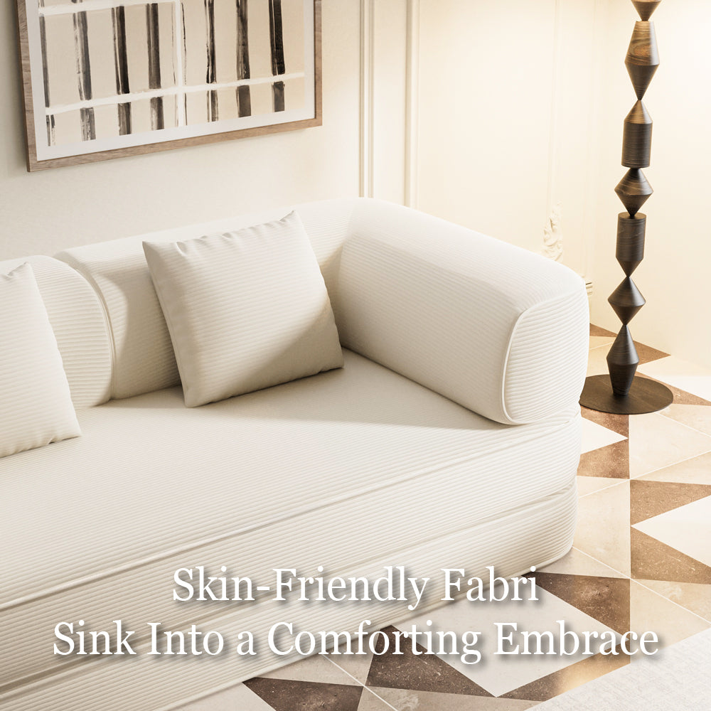 Sofa Bed Space-Saving Metal Frame Design Stylish