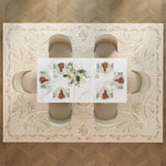 Load image into Gallery viewer, 59" to 70.8" Elegant Extendable Dining Table with Sculptural Cross-Base
