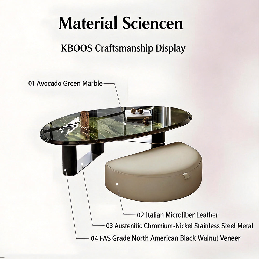 Modern Oval Coffee Table with Tempered Glass Top Black Base Minimalist Living Room Center Table