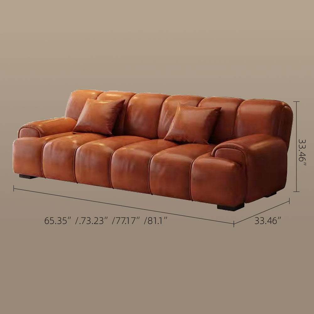 Modern Faux Leather Foldable Sofa Bed with Cushioned Armrests