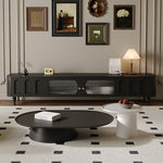 Load image into Gallery viewer, TV Stand Elegant Arch Design TV Console with Center Sliding Doors
