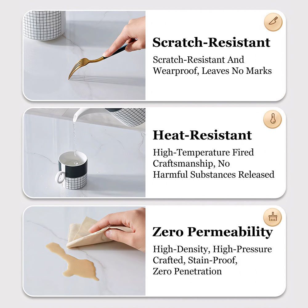 Modern Sintered Stone Entryway Console Table with Gold Sculptural Metal Base