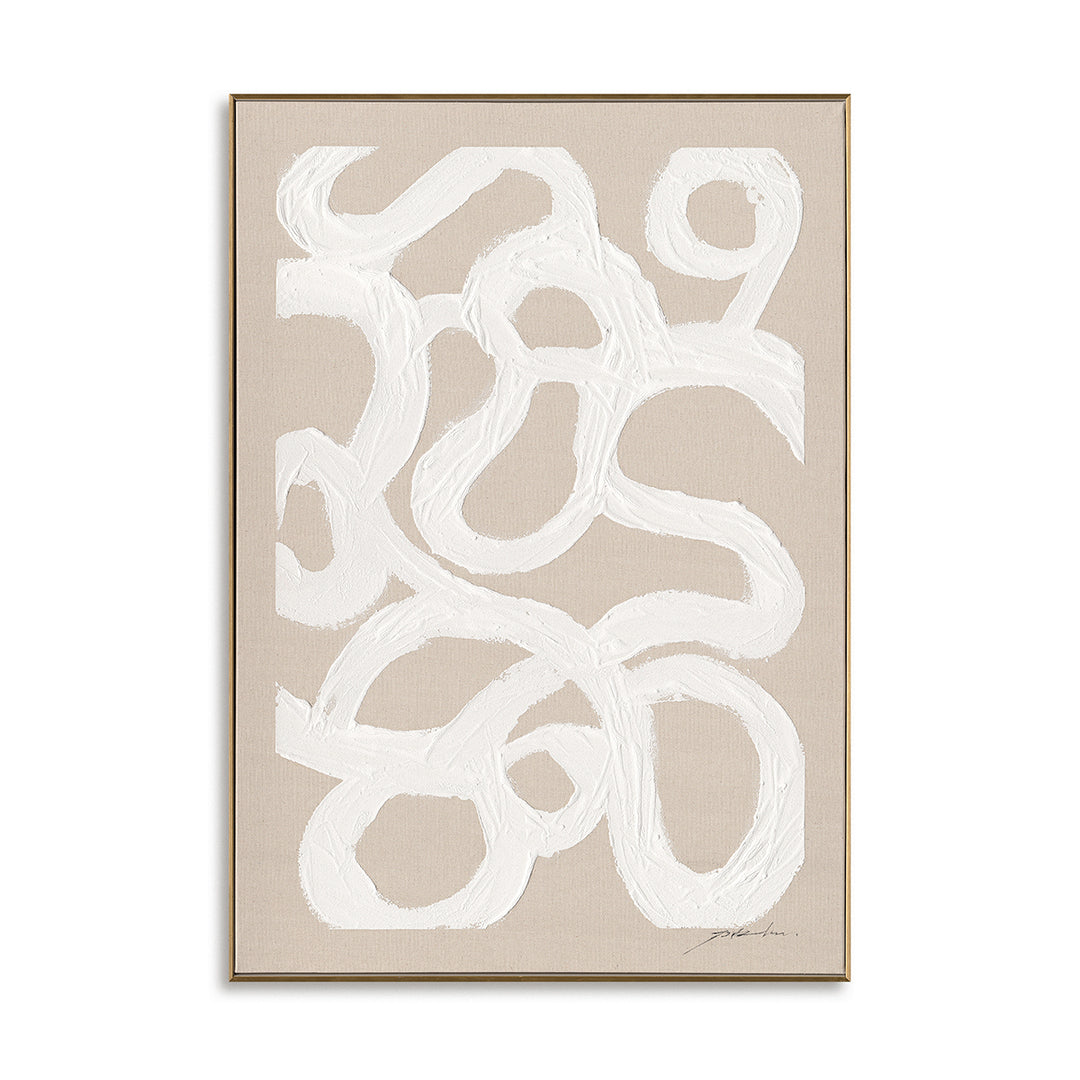 Original hand-painted abstract art, wabi-sabi strokes bring nature and calm into your space.