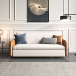 Load image into Gallery viewer, 66.9&quot;Convertible Sofa Bed Modern Minimalist Style with Side Pockets
