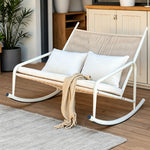Load image into Gallery viewer, Outdoor Woven Rocking Chair with Cushions
