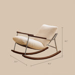Load image into Gallery viewer, 39.3&#39;&#39; Rocking Lounge Chair Modern Design with Comfortable Cushions Ergonomic Support for Relaxation

