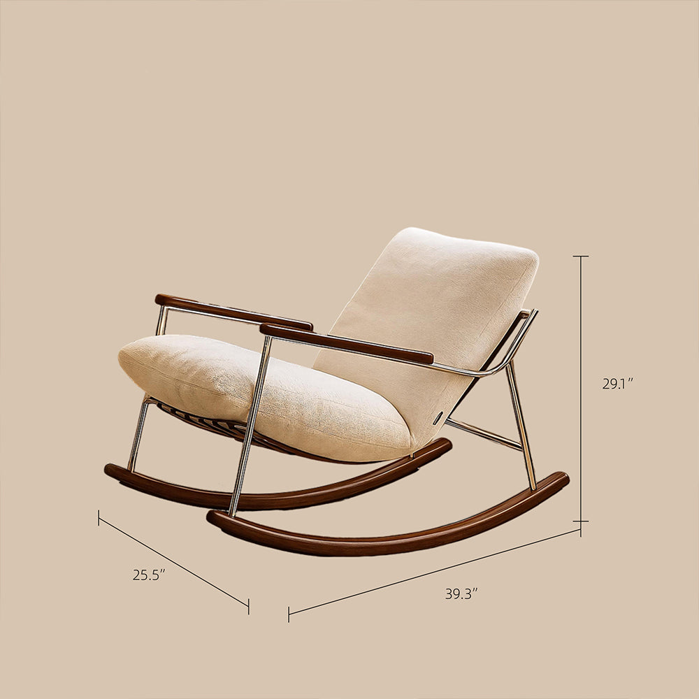39.3'' Rocking Lounge Chair Modern Design with Comfortable Cushions Ergonomic Support for Relaxation