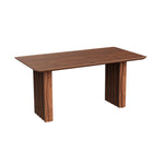 Load image into Gallery viewer, 62.4″/70.2″ Rectangular Wooden Dining Table Modern Minimalist Design Sculpted Legs
