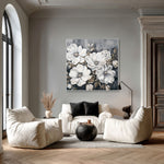 Load image into Gallery viewer, Floral Wall Art Hand-painted Texture Canvas Modern Minimalist Style Living Room Decoration
