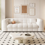 Load image into Gallery viewer, 83.8&quot; Elegant Convertible Sofa Bed Chic Design with 3.9&quot; Thick Mattress Space-saving Sleeper Sofa
