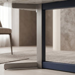 Load image into Gallery viewer, Modern Rectangular Dining Table with Rounded Corners and Marble-Look Top
