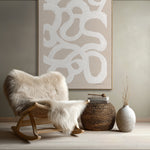 Load image into Gallery viewer, Original hand-painted abstract art, wabi-sabi strokes bring nature and calm into your space.
