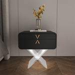 Load image into Gallery viewer, Modern Smart Nightstand with X-Base Acrylic Legs &amp; Motion Sensor LED Light
