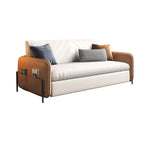 Load image into Gallery viewer, 66.9&quot;Convertible Sofa Bed Modern Minimalist Style with Side Pockets
