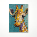 Load image into Gallery viewer, Handcrafted Painting Serene Stare A Giraffe&#39;s Silent Wisdom
