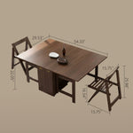 Load image into Gallery viewer, Solid Wood Convertible Sofa Bed with Storage &amp; Dining Table Function Foldable Multi-Functional Sofa for Modern Living
