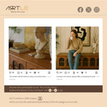 Load image into Gallery viewer, 70&#39;&#39;Solid Wood TV Cabinet Arched Glass Doors Warm Cherry Finish Hidden Storage
