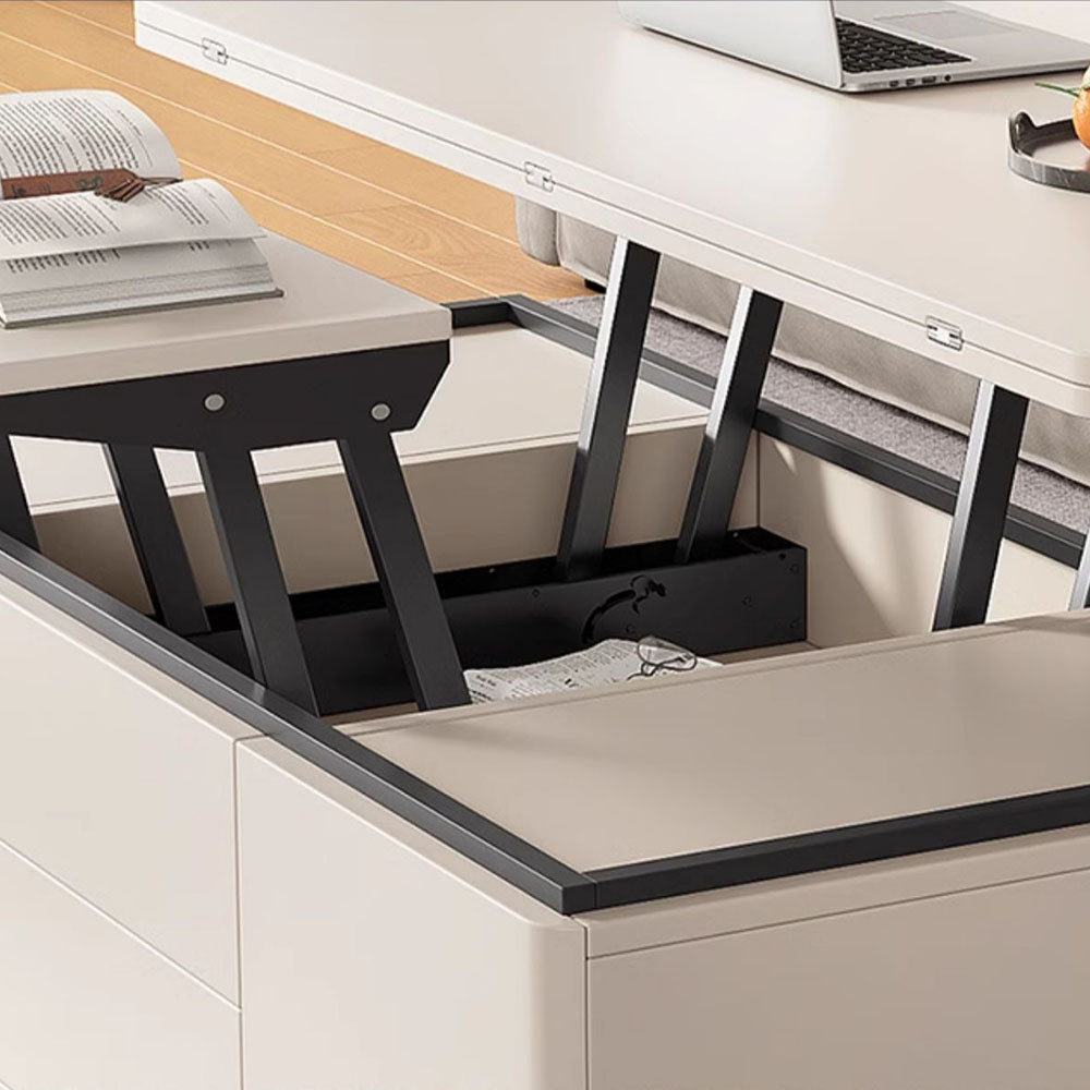Multifunctional Lift-Top Coffee Table 2-in-1 Dining and Work Desk for Small Spaces