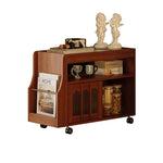 Load image into Gallery viewer, 26.48&quot; Mid-Century Sideboard Side Table Adjustable Shelf Arched Door Design Vintage Style
