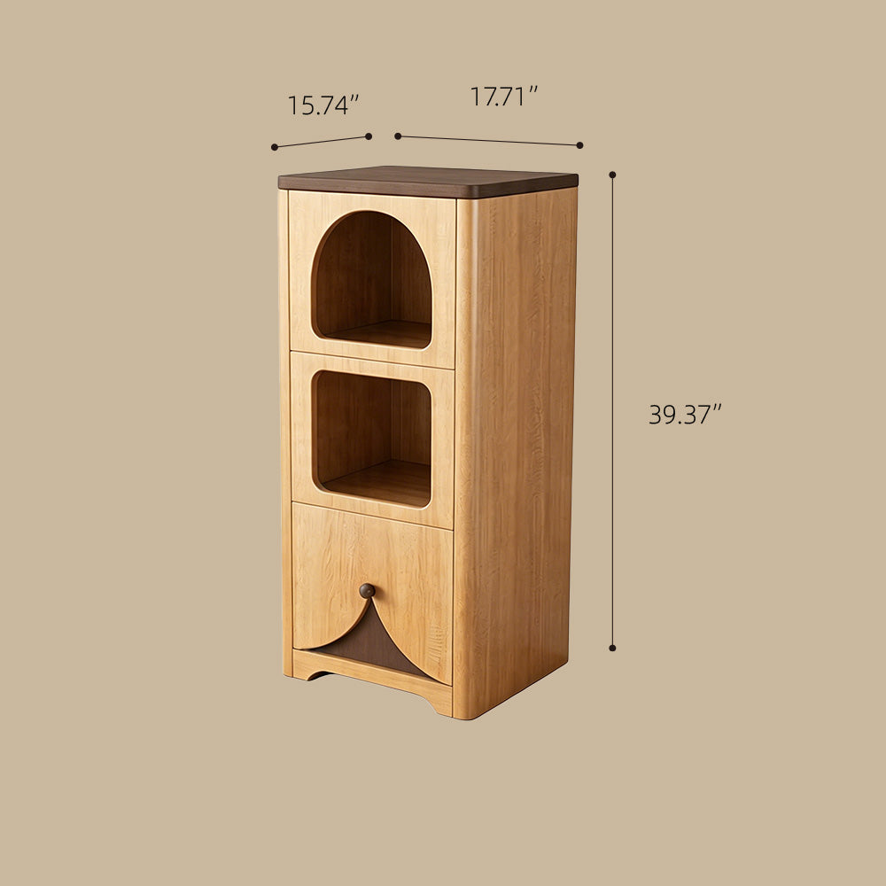 Modern Wooden Pet Friendly Storage Cabinet Coffee Table and TV Stand Set with Multi Functional Design