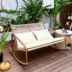 Load image into Gallery viewer, Outdoor Woven Rocking Chair with Cushions
