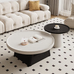 Load image into Gallery viewer, Round Coffee Table Set Modern Minimalist Design Dual-Tone Finish for Living Room Stylish Functional Centerpiece
