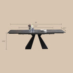 Load image into Gallery viewer, 54.6&quot;- 78&quot; Modern Folding Dining Table Versatile and Stylish in Dark Gray
