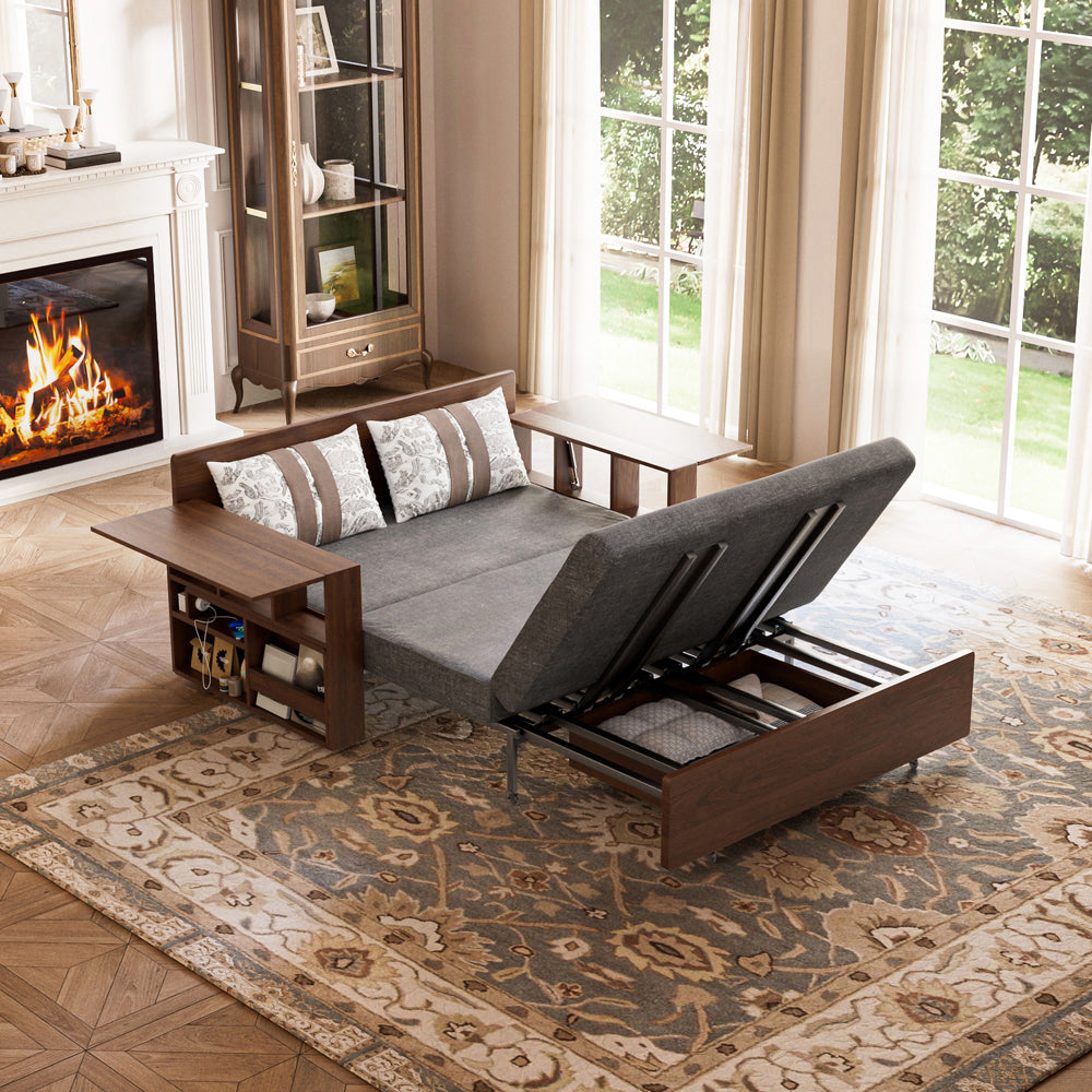 Modern Sofa Bed with Lift-up Function Space-saving Design Elegant and Practical