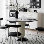 Load image into Gallery viewer, 47.2&quot; Modern Round Dining Table White Stone Top and Fiberglass Base
